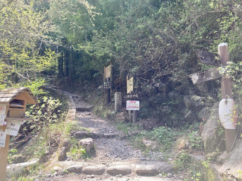 白谷沢登山口